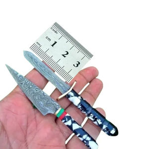 Cuchillo de Chef Personalizado Hecho a Mano Burraq DIY OEM, Juego de Cuchillos de Acero Inoxidable con Mango Miniatura Hermoso, Regalo Hecho en Pakistán, 1 Hoja - Product Image 1