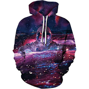 High Quality 500 GSM 100% Cotton Fleece Custom Logo Streetwear Thick Heavyweight Oversized Pullover Hoodies for Men Printed - Product Image 2