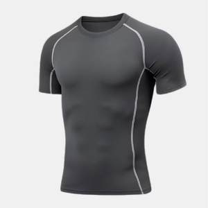 Camisetas Deportivas de Compresión de Spandex/Nylon con Logotipo Personalizado, Sublimadas, de Secado Rápido y Transpirables para Gimnasio - Product Image 2