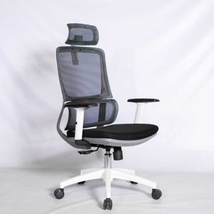 Chaise de bureau ergonomique 2W-HR neuve avec appui-tête et accoudoirs, siège en maille, mousse et contreplaqué, réglable, qualité supérieure, prix usine - Product Image 2