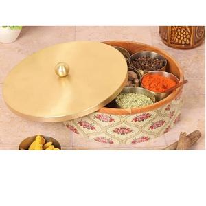 Pot en bois design de qualité supérieure, fait main, décoratif pour table, pot à bonbons classique, vaisselle élégante pour fêtes, pot de vente en gros - Product Image 4