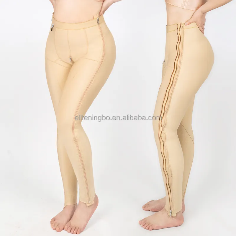 शेपर महिलाओं कम कमर संपीड़न Fajas Liposuction पोस्ट सर्जिकल सर्जरी कपड़ों Shapewear पैंट पक्ष ज़िप के साथ