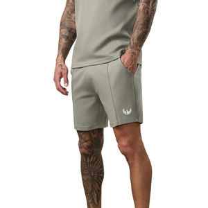 Mens Sage Green Casual Athletic <b>Shorts</b> <b>Gym</b> Training Running Sportswear Lightweight Breathable Summer Activewear Comfortable Fit - Product Image 1