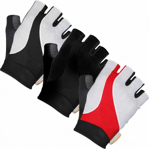 Gants de cyclisme demi-doigts respirants en maille, fournisseur OEM ODM, logo personnalisé, fabrication en gros pour les grandes marques de vélos mondiales - Product Image 2