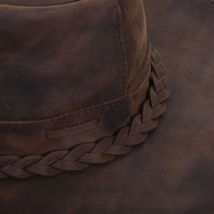 Chapeaux de cowboy en cuir, nouvelle collection, vente en gros, avec logo, taille et couleur personnalisés, en matériaux de qualité supérieure, chapeau tendance et élégant - Product Image 5