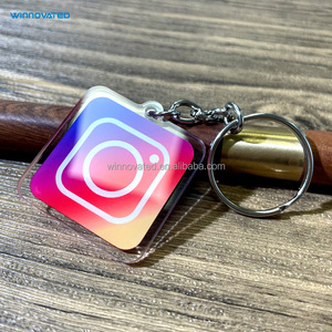 Porte-clés en acrylique transparent programmable NFC de qualité supérieure pour les réseaux sociaux - Product Image 4