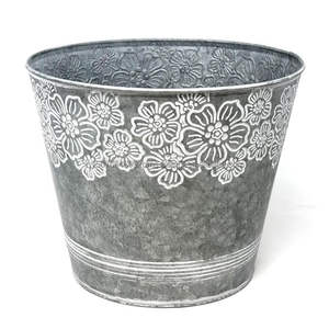 Special Design Galvanized <b>Christmas</b> Planter and Metal Bucket With Xmas <b>Tree</b> Pattern Decorative Garden Planter with Private Logo - Product Image 3