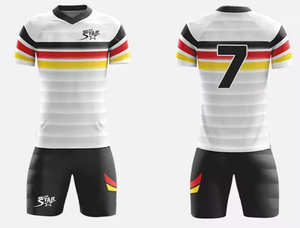 Uniforme de Fútbol Personalizado para Hombre con Nombre y Número del Jugador, Secado Rápido y Transpirable, 100% Poliéster - Product Image 3