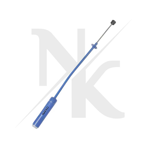 Pistolet d'administration vétérinaire premium pour bovins laitiers, applicateur de bolus à tête en caoutchouc courbée 57 cm, outil de dosage manuel en acier inoxydable pour animaux - Product Image 3