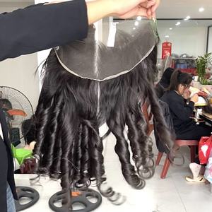 Extensiones de Cabello Natural Ondulado Negro de Alta Calidad con Frontal y Paquetes para Hacer Pelucas - Product Image 3