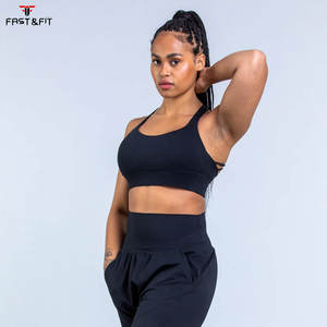 Soutien-gorge de sport sans couture personnalisable pour femme, grande taille, respirant, séchage rapide, fitness, gym, spandex, léger, maintien élevé - Product Image 6