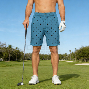 Shorts de sport et de golf pour homme et jeune homme, en nylon imperméable, 5 pouces, 5 poches, avec logo personnalisé, imprimé et motif, pour l'extérieur et l'été - Product Image 3