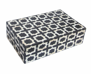 <b>Rectangular</b> Flower Pattern Eco-friendly Wood Home Decor Storage Accessory Jewellery Box - Product Image 6