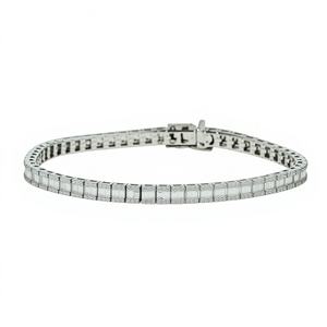 DEF Color VS VVS Clarity IGI Certified Diamond Tennis Bracelet 14K 18K <b>Solid</b> <b>Gold</b> Lab Grown Diamonds Eternity Diamond Bracelet - Product Image 2