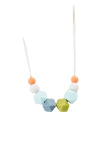 Collar de mujer personalizable con cuentas de color, estilo clásico elegante según tu vestido de novia cristiano, collar con abalorio Ar - Product Image 4