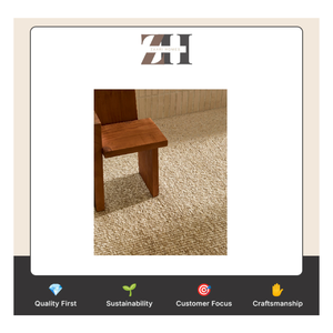Tapis en laine de Nouvelle-Zélande tissé à la main de qualité supérieure, style bouclé texturé uni, tapis de surface à tissage plat, fournisseur en gros, fabricant - Product Image 6