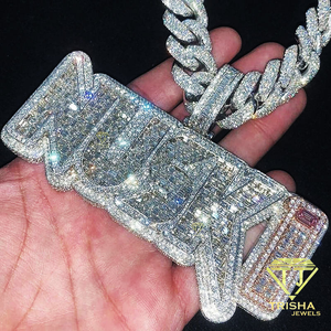 Luxury Money Pendant Necklace Iced Out Rhinestone Pave Hip Hop Jewelry Custom Bling Statement <b>Chain</b> For <b>Men</b> - Product Image 1