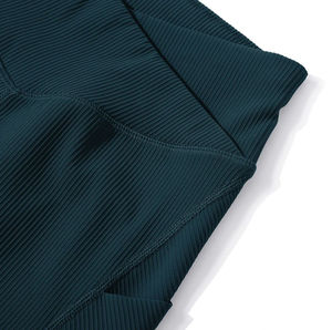 Shorts de sport pour femmes en gros, haute qualité, couleur unie, extensibles dans les quatre sens, pour gym, fitness, yoga, entraînement, avec effet froncé aux fesses, style cycliste, type legging - Product Image 5