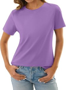 T-shirt long décontracté classique pour femme grande taille, tissage doux écologique, texture légère, respirant, confortable et fluide - Product Image 4