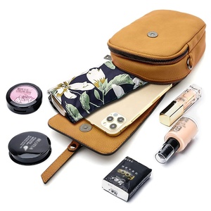 Bolso cruzado pequeño para teléfono móvil para mujer, bandolera de cuero, pequeño, con botones de Metal, diseños personalizados - Product Image 5