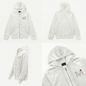 ชุดเซ็ตแทรคสูทลำลองผ้ากำมะหยี่พิมพ์ลายสำหรับผู้ชาย เสื้อฮู้ดซิป กางเกงจ็อกเกอร์  รับผลิตตามสั่งจาก Maluza Industries - Product Image 6