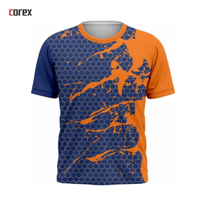Chemise de sport respirante en jersey de sublimation formel à col rond en tricot uni de haute qualité - Product Image 1