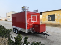 Camion de restauration commercial à vendre, remorque de cuisine de rue durable, entièrement équipée