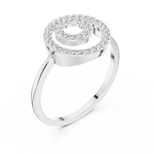 Bague de fête élégante 14K en argent bijoux CZ - Product Image 6