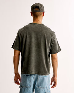 T-shirt à manches courtes surdimensionné pour homme, rose, col rond, décontracté, couleur unie, 100% coton jersey, imprimé, longueur normale, séchage rapide - Product Image 5