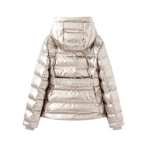 Chaqueta de algodón grueso con capucha corta, cortavientos y transpirable para mujer, estilo elegante y adelgazante, nueva colección invierno 2026 - Product Image 2