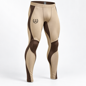 Custom <b>Mens</b> <b>Legging</b> Athletic Tights Breathable Polyester Spandex Fabric Lightweight Construction Comfortable Fit <b>Compression</b> - Product Image 1
