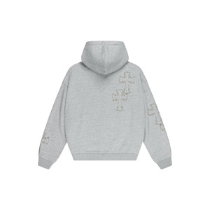 Sudadera con Capucha para Hombre, 100% Algodón, con Cierre Completo y Bolsillo, Transpirable y Ecológica, Marca Personalizada, Sudadera de Invierno - Product Image 5