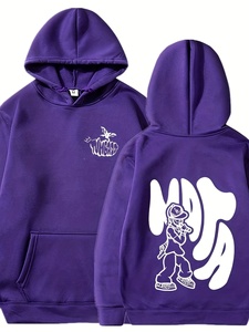 Sweat à capuche surdimensionné pour homme avec impression 3D en relief de haute qualité, logo personnalisé, 100% coton, fermeture éclair intégrale - Product Image 1