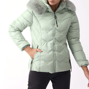 Winter Puffer Jacket Ladies Warm Hooded Women Winter Jackets Latest Fashion Hot Selling Wholesale Women Puffer Jacket OEM - Product Image 5