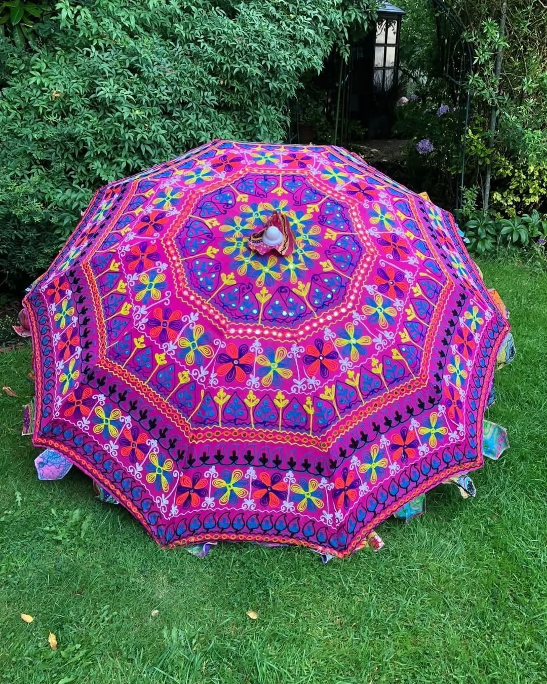 Decoratieve zonneparasol Indiase vrouwen gift accessoires hand openen zomer paraplu