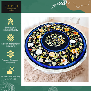 Vente exclusive : Mosaïques de sol en marbre modernes, faites à la main, surface polie, écologiques, résistantes à l'eau, pour la décoration intérieure - Product Image 5