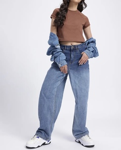 Meilleure vente d'été : T-shirt femme à manches courtes, coupe ajustée, crop top pour adolescentes et femmes, haute qualité, basique mais au look élégant - Product Image 6