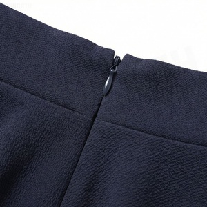 Women A-Line Mini <b>Skirt</b> Solid Color Pleated <b>Elastic</b> Waist Soft Polyester <b>Skirt</b> All Seasons Wear - Product Image 4