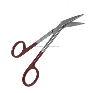 Tijeras Quirúrgicas Micro Iris de 4.5 Pulgadas con Hojas Anguladas de Acero Inoxidable, Mango Plateado y Marrón, Duraderas, Venta al por Mayor - Product Image 4