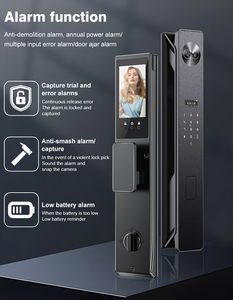 Kunci Pintu Pintar Pengenal Wajah Otomatis Penuh OEM ODM, Kunci Pintar Wifi dengan Bel Pintu dan Kamera - Product Image 3