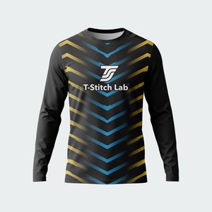 High Quality Custom Screen Printing Crew Neck Long Sleeves Blank <b>100</b>% <b>Polyester</b> T <b>Shirt</b> for Unisex Wholesale Rate Quick Dry - Product Image 4