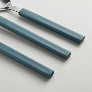 Ensemble de couverts élégant en acier inoxydable finition argentée poignée en résine argenterie poli miroir idéal pour l'emballage de cadeaux restaurant - Product Image 6