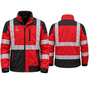 Veste de sécurité haute visibilité, vêtements de travail réfléchissants, vêtements d'extérieur, tissu durable, coupe légère, vêtements de construction pour l'extérieur - Product Image 5
