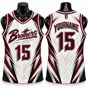 Maillot de basket-ball pour hommes, bleu marine, or et blanc, motif chevron sublimé, motif vague et éclair, vêtement de sport respirant, débardeur en maille, haut de sport - Product Image 5