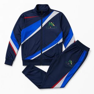 Conjunto Deportivo Personalizado para Hombre, con Capucha, Chaqueta con Cierre Completo y Pantalones, Traje de Entrenamiento Sólido para Invierno - Product Image 3