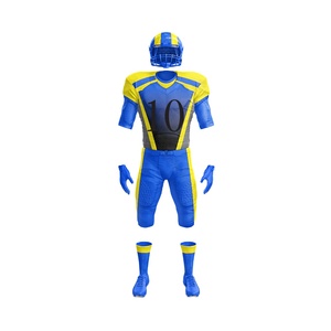 Vêtements de football personnalisés pour les équipes de ligue professionnelle, maillot anti-humidité avec pantalon rembourré, fournisseur OEM, marque - Product Image 1