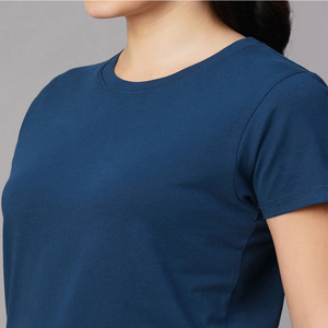 Camisetas de Verano para Mujer al por Mayor con Logotipo Frontal Personalizado, Manga Corta, Dobladillo Redondo, Secado Rápido y Absorción de Humedad, Ropa Casual de Última Tendencia - Product Image 3