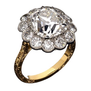 Bague de fiançailles de mariage solitaire en argent sterling 925 plaqué or Moissanite cultivée en laboratoire 1 carat unisexe pour hommes - Product Image 2