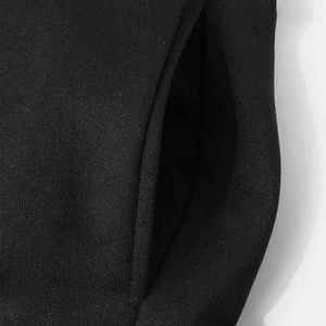 Black Hooded With <b>Red</b> Hooded All Size Customized Material Pullover Cotton Men's Hoodies For Sale - Product Image 4