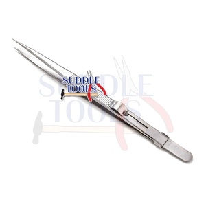 Pince à épiler diamant autobloquante avec serrure à pointe fine en acier inoxydable outil de ramassage bricolage horlogerie bijoux outils de fabrication de bijoux - Product Image 2